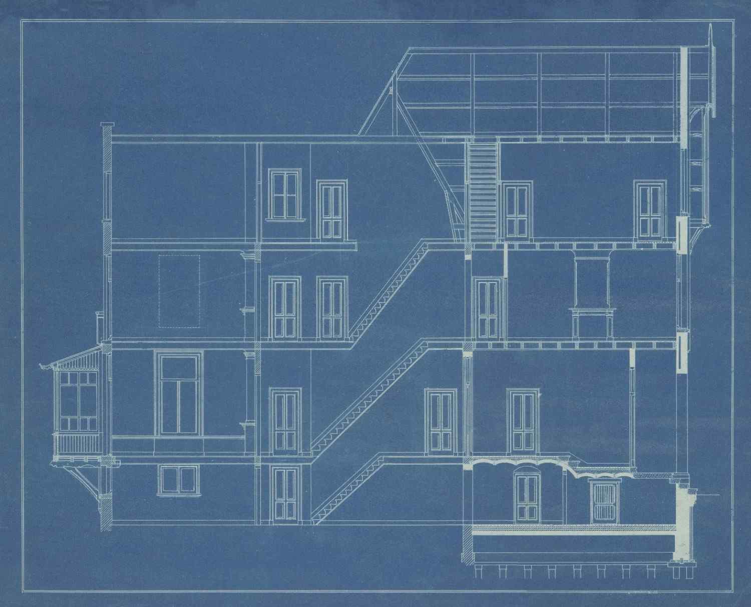 Plan architectural d'un bâtiment