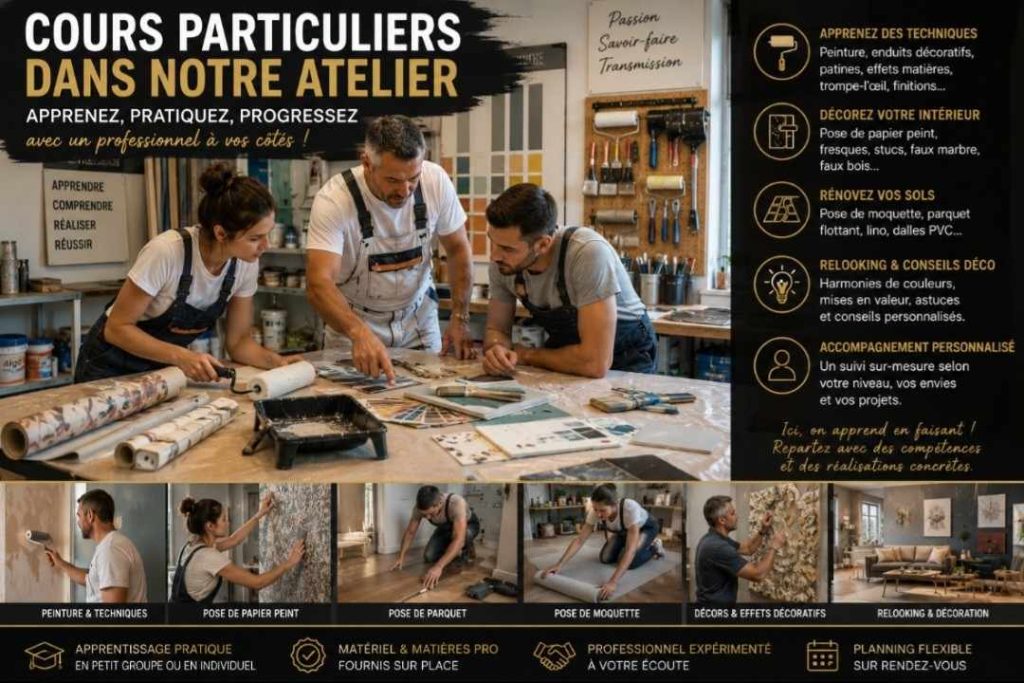 Cours particuliers en atelier