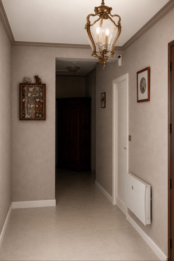 Couloir avec décoration vintage